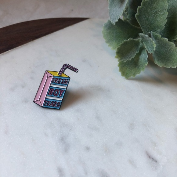 Fresh Boy Tears Enamel Pins - Picture 2 of 5